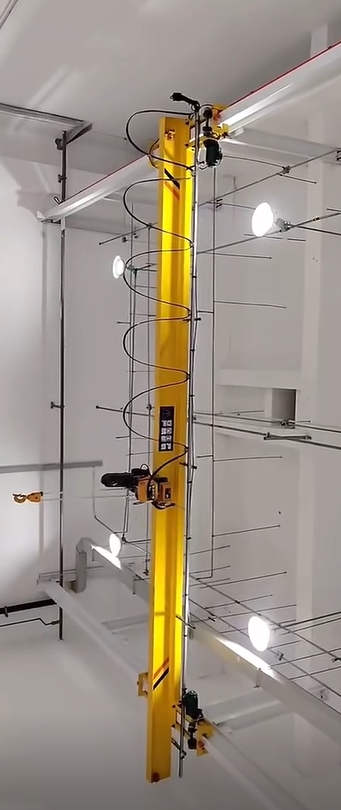 complete set chain hoist with end beam and main beam.mp4